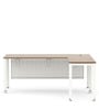 SOS LiteOffice Executive Desk with Return Table in Persian Walnut Colour