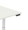 Office Table in Everest White Finish with Adjustable Height
