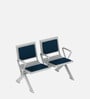 SOS Amigo Metal 2 Seater Guest Chair in Blue Colour