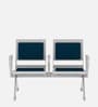 SOS Amigo Metal 2 Seater Guest Chair in Blue Colour