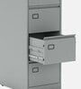 SOS Metal File Cabinet in Silver Grey Finish