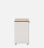 SOS Small File Cabinet in Everest White & Persian Walnut Finish with Lock