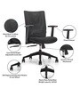 SOS Stead Ergonomic Medium Back Chair in Black Colour