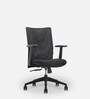 SOS Stead Ergonomic Medium Back Chair in Black Colour