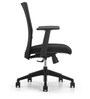 SOS Stead Ergonomic Medium Back Chair in Black Colour