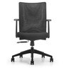 SOS Stead Ergonomic Medium Back Chair in Black Colour
