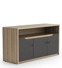 SOS File Cabinet in Classic Cherry & Slate Grey Finish with Lock