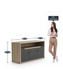 SOS File Cabinet in Classic Cherry & Slate Grey Finish with Lock
