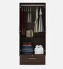 Souma 2 Door Wardrobe in Regato Walnut Finish with Drawer