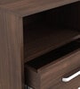 Souma Bedside Table in Regato Walnut Finish with Drawer