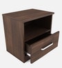 Souma Bedside Table in Regato Walnut Finish with Drawer