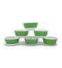 Soup Bowl Set -BANANA LEAF WHITE (4.5") , Stain Free, Glazed Finish, Pure Melamine ,6 Nos.