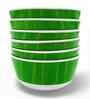 Soup Bowl Set -BANANA LEAF WHITE (4.5") , Stain Free, Glazed Finish, Pure Melamine ,6 Nos.