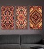 Geometric Canvas Art Set of 3 Printed Wall Painting Stretch Canvas Frame