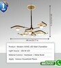 Sovel 106W | 70 Cm | Google & Alexa | Height Adjustable | 3 Light Mode | Modern LED Ceiling Chandelier for Living Room, Dining, Bedroom, Hall, Kitchen, Office,Luxury Decorative Lighting