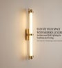 Sovereign Gold Linear Acrylic LED Wall Sconce Tri-Colour Light