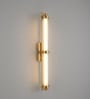 Sovereign Gold Linear Acrylic LED Wall Sconce Tri-Colour Light