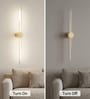 Sovereign Gold Profile Tube LED Wall Sconce Light