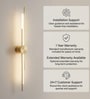 Sovereign Gold Profile Tube LED Wall Sconce Light