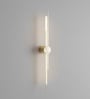 Sovereign Gold Profile Tube LED Wall Sconce Light