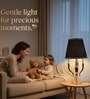 Sovereign Noir Metal & Cloth Table Lamp with Black Shade