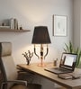 Sovereign Noir Metal & Cloth Table Lamp with Black Shade