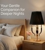 Sovereign Noir Metal & Cloth Table Lamp with Black Shade