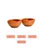 Sowpeace Premium Set of 2 Terracotta Square Serving Bowls