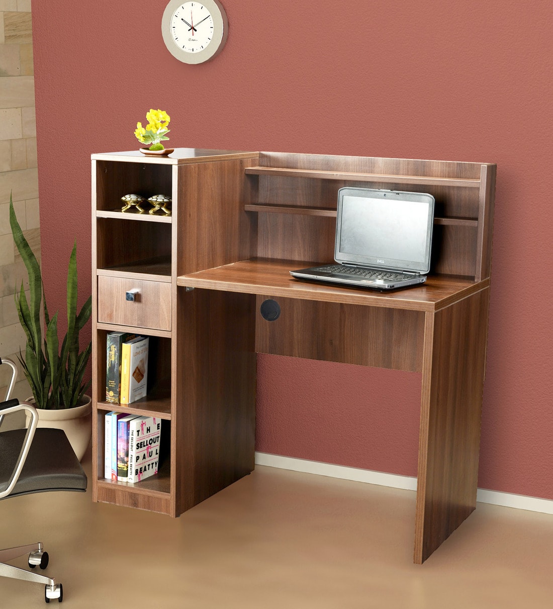 Buy Spring Study Table in Brown Finish by Addy Design Online - Modern ...