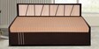 Spike Queen Size Pull-Out Sofa Cum Bed with Storage & Mattress in Beige Colour