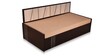 Spike Queen Size Pull-Out Sofa Cum Bed with Storage & Mattress in Beige Colour