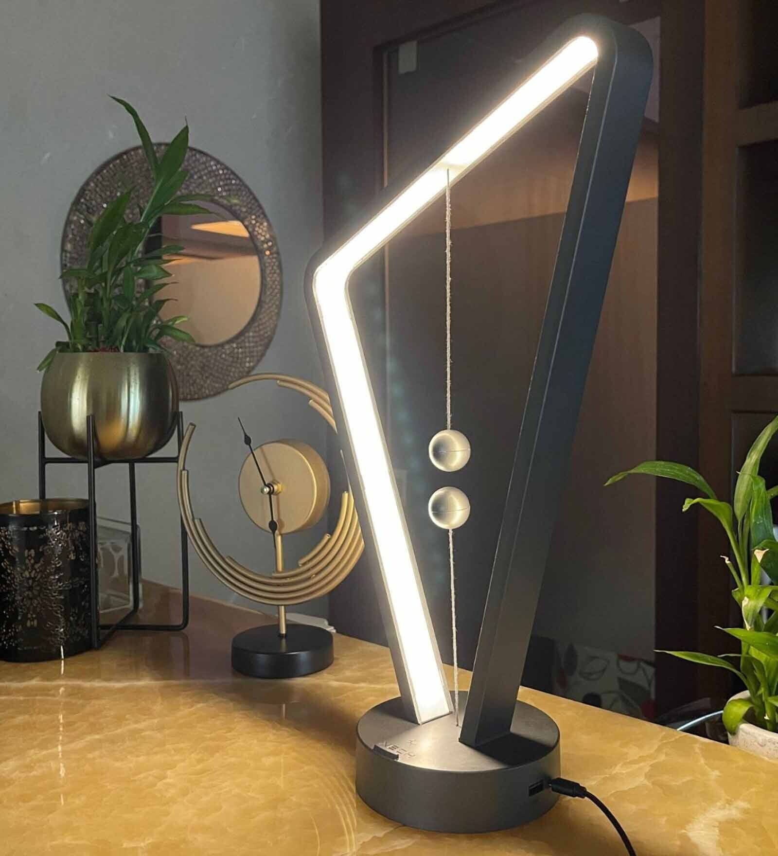 Space Grey Asymmetrix Ii Led Desk Lamp
