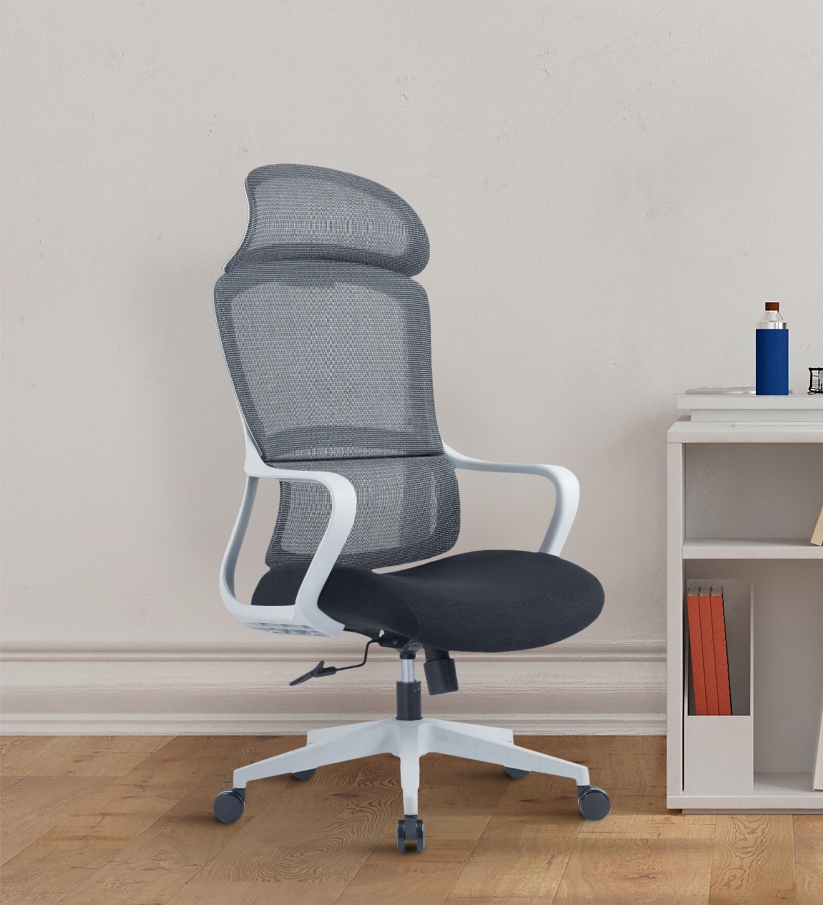 Spade Breathable Mesh  Ergonomic Chair In Grey Colour