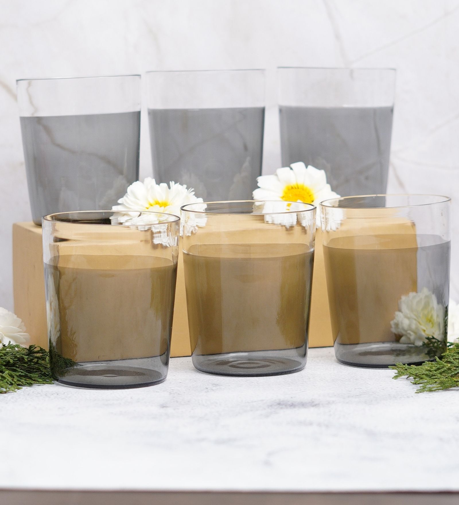 Spectrum Glow Borosilicate Glass Tumblers