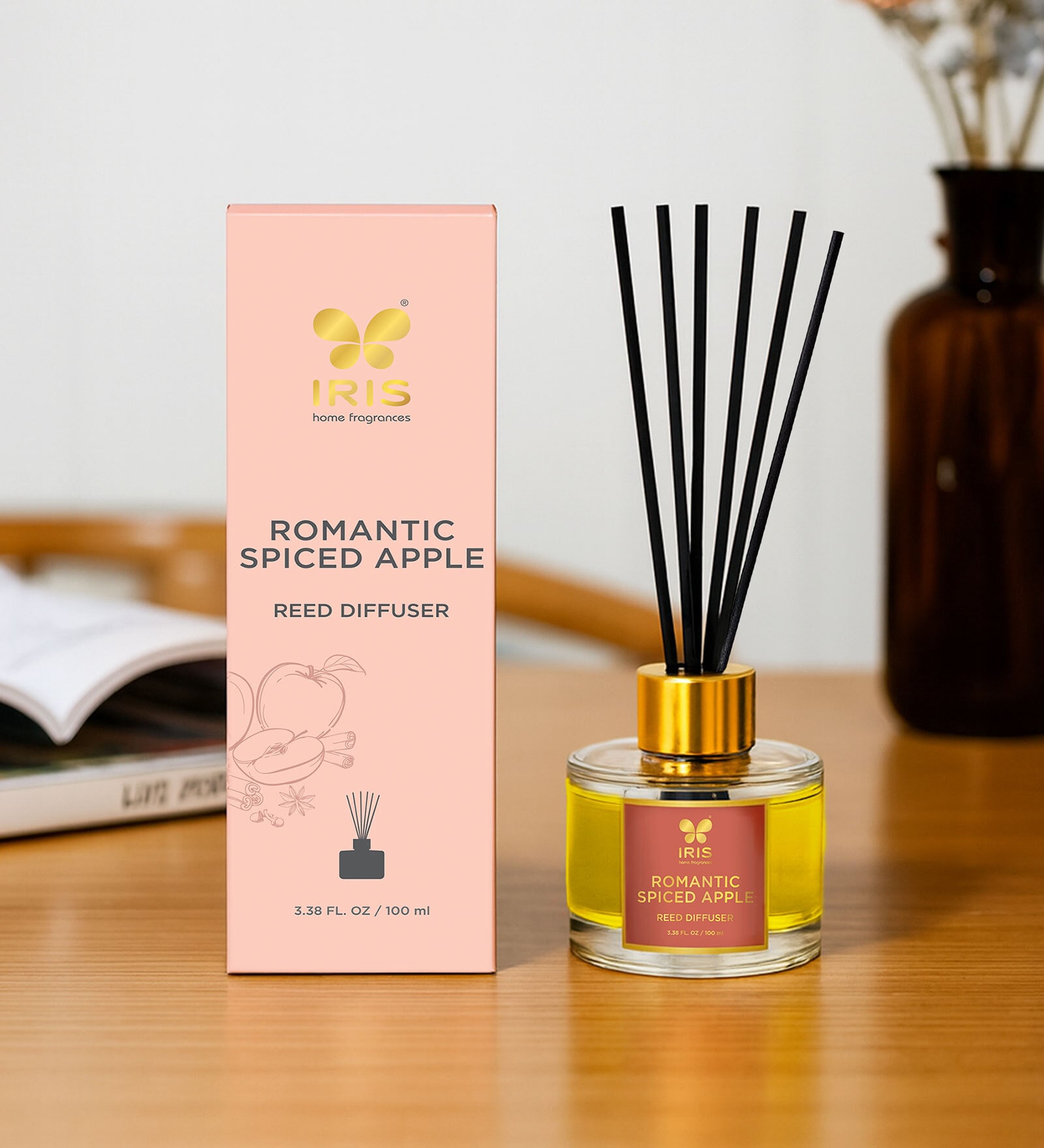 Spiced Apple Aroma Reed Diffuser Set | 100Ml
