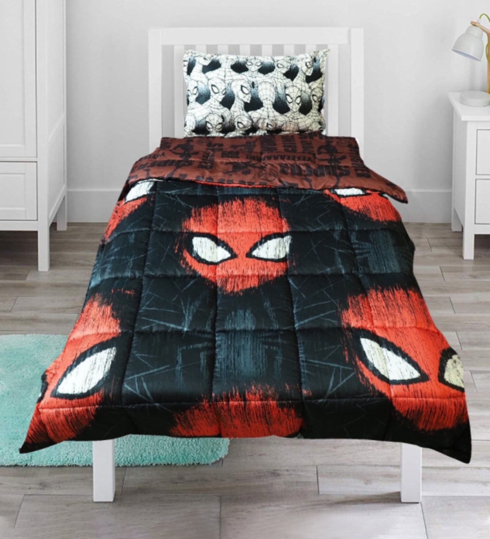 Buy SpiderMan Comforter Set in Black colour by Cot & Candy at 26 OFF