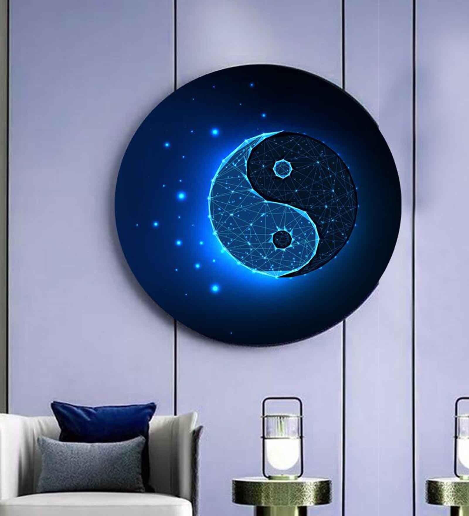Spirit of Yin and Yang Canvas Art Prints In Cream 