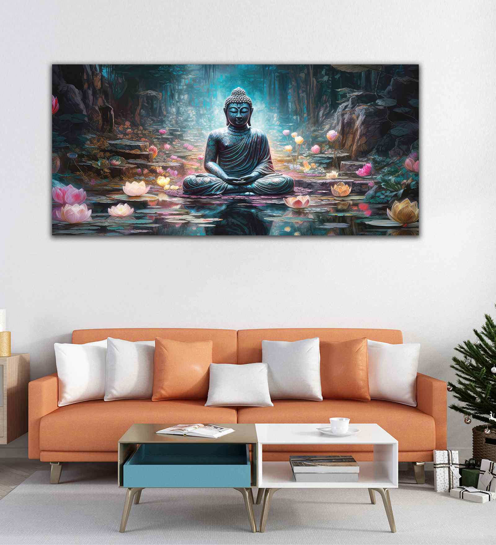 Spiritual Buddha Premium Canvas Wall Painting