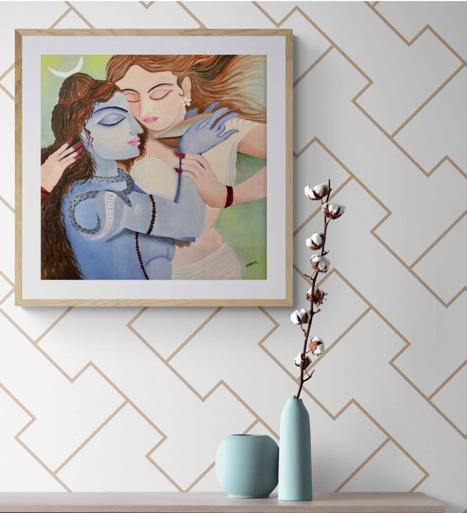 Spiritual Transcendence Handmade Acrylic Paint On Canvas Unframed