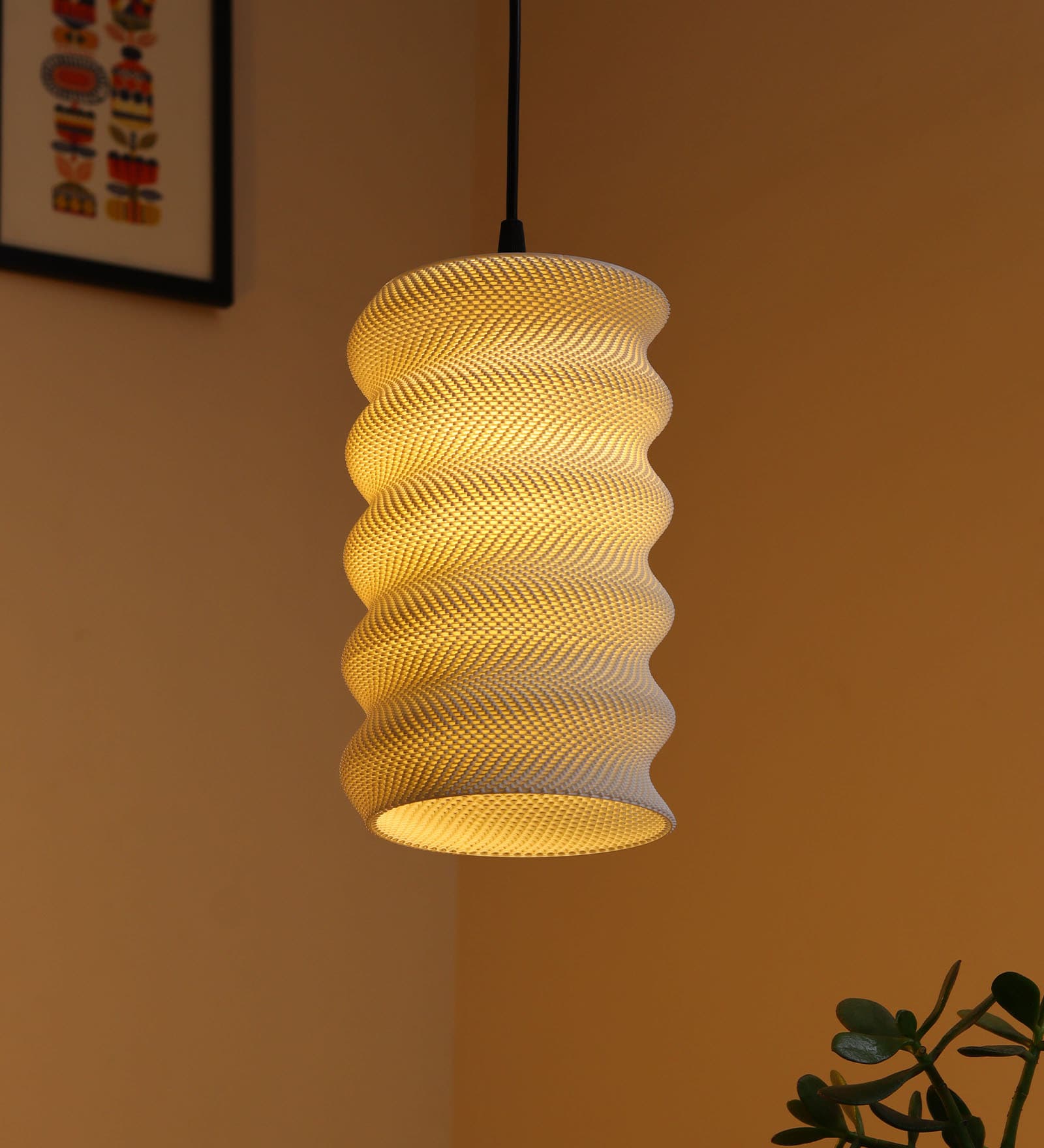 Springy Cylindrical Hanging lights