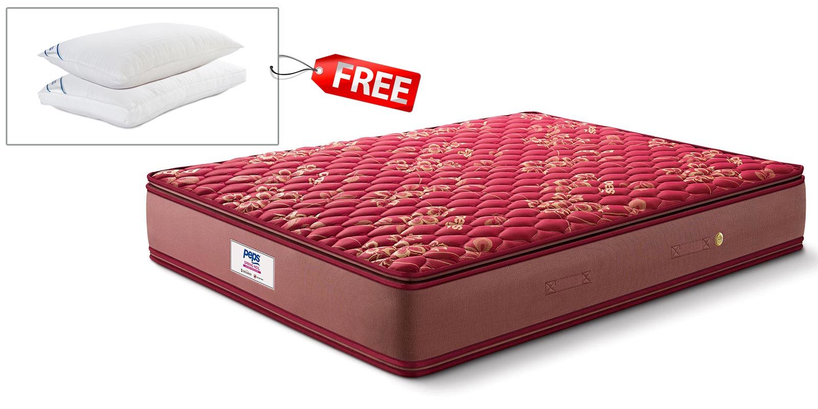 peps spring koil pillow top mattress