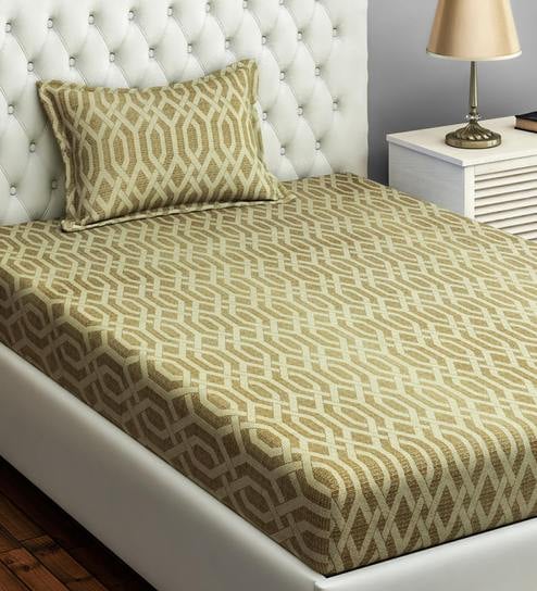 Sparkle 100% Cotton 144TC Single Bedsheet with 1 Pillow Cover