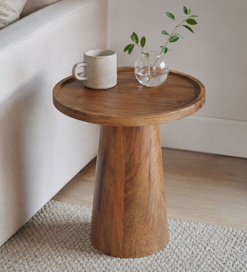 Spectra Side Table In Brown Finish