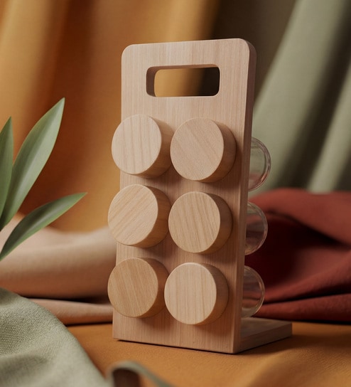 Spice Jar Stand with 6 Containers