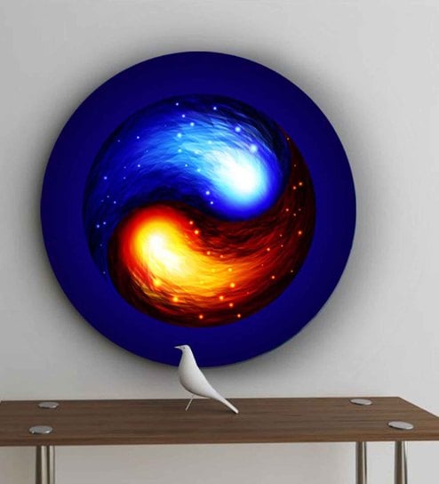 Spirit of Yin and Yang Canvas Art Prints In Cream  By The Artment