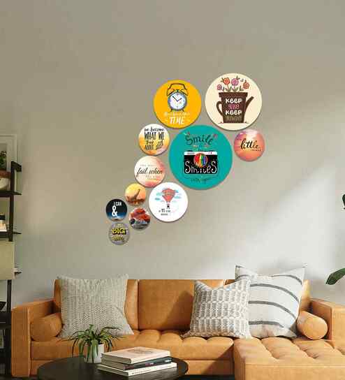 Set of 11 Clock Wooden Home Decor