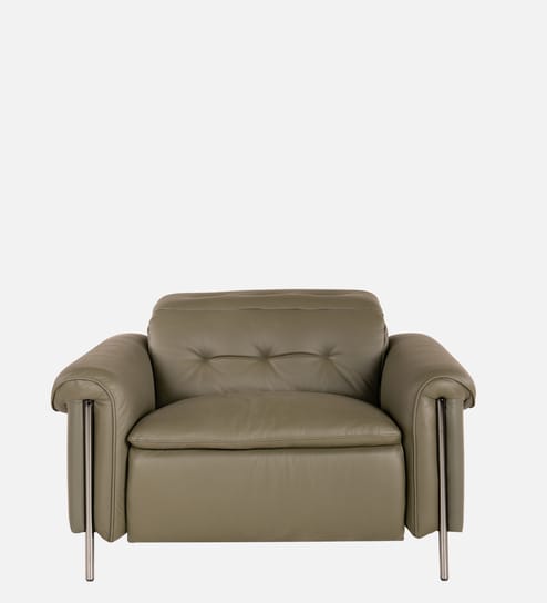 Splendor 1 Seater Sofa In Green Color