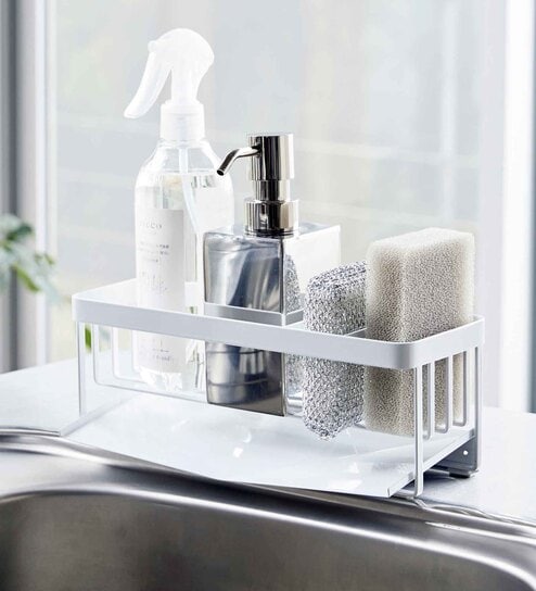 White Carbon Steel Sponge Holder
