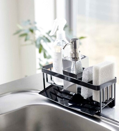 Black Carbon Steel Sponge Holder