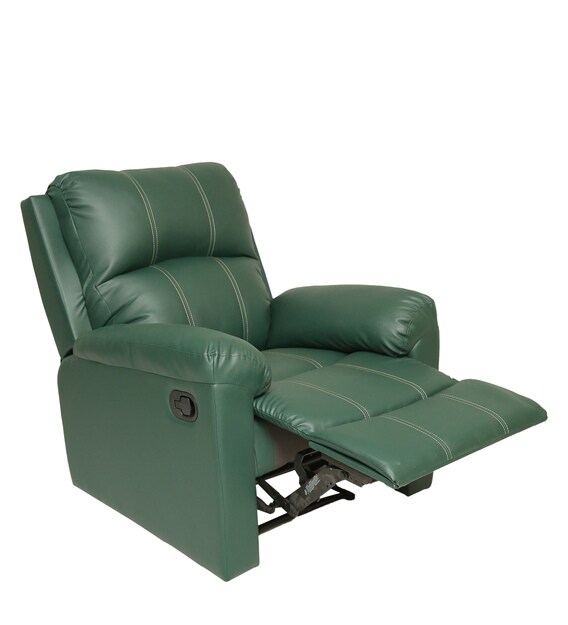 Buy Spino 1 Seater Recliner in Green Colour by Recliners India Online Manual 1 Seater